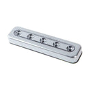 5 LED Touch Press Battery Stick  Wall Lamp Under Cabinet Bedroom Lighting K T1W3