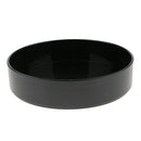 Set of 2 Japanese Flower Vases Round Plastic Flowerpot Black 23cm &