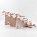 57 Holes Wooden PiGMent Bottles Storage Organizer Color Paints Stand RaCk H S8F1
