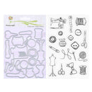 Sewing Cut Button Pin Coil Scrapbook Stamp DIY Cutting Die Stencil Craft