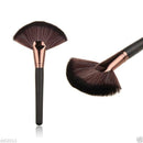 Large Fan Goat Hair Face Powder Foundation Blush Cosmetic Pro Makeup Brush Soft