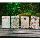 4x Flowers Craft Paper Gift Bag Candy Food Gift Bags with StickerforChristma Gw
