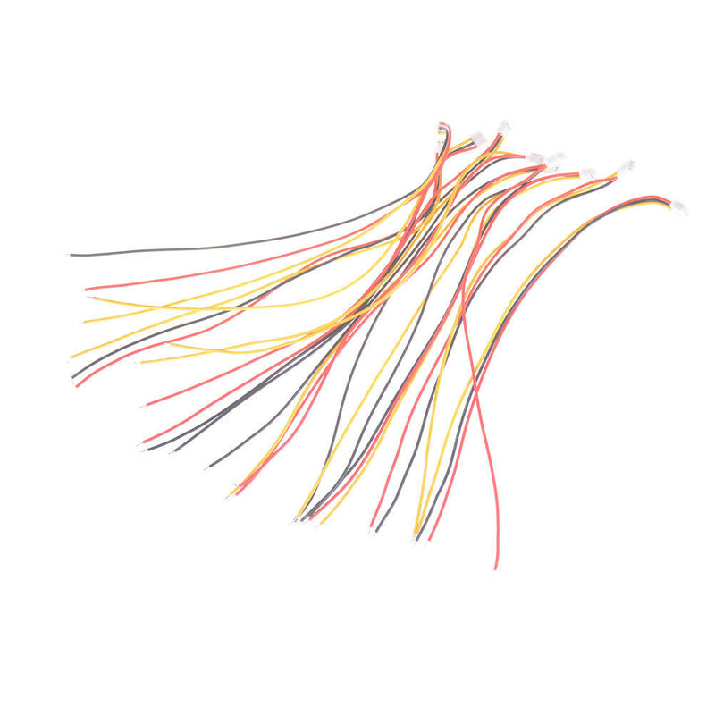10Pcs Mini Micro PH 2.0mm JST 3-Pin Male Connector Plug Wires Cables 200mm %ã€Š