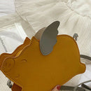 Fashion Cute Pig-Shaped Shoulder Bag Messenger Bag Mini Casual Messenger Ba L1W6