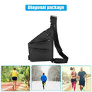 Men Linen Canvas Casual Chest Pack Sports Outdoor Crossbody Satchel Handbag