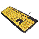 USB Big letters Yellow button Elderly keyboard