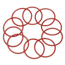 10 pcs Silicone O-Ring Oil Seal Seals Washer Red 45 x 2.5 x 40mm