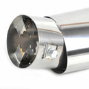 Car Universal Round Stainless Steel Chrome Exhaust Tail Muffler Tip Pipe j PEJ