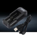 USB Smart Li-ion Battery Charger, for 18650, 26650, 18500, 17630, 3.7V AA/AAA