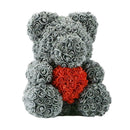 15" Rose Bear Heart Roses Flower Crafts Valentine's Day K9W6 Girls Birthday J0E2
