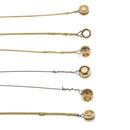 Practical 5 Pack/30pcs Wood Guitar Strings DIY Musical Instrument Accessory