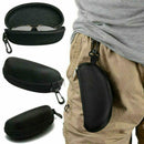 Zipper Hard Eye Glass Case Box Sunglass Protector Travel with Clip Belt I0Q7