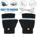 Knitting Wool Hand Warmer USB Winter Heater Thermal Heating Gloves Mitten