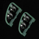 20pcs Fluorescent Fishing Rod Tip Clip Twin Bell Fish Bite Alarm Alert