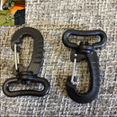 5 Pcs Molle Edc Multi Backpack Adapter Webbing Hook Buckle Carabinerã€ ME