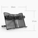 Translucent Black Bookshelf Adjustable Portable Music Reading and Multi-Fun