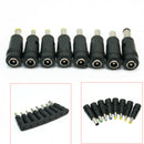 8pcs Power Charger Tips Notebook Laptop DC AC Power Adapter Connector Universal
