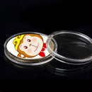 10pcs 45mm Applied Clear Round Cases Coin Storage Capsules Holder Plastic New3C