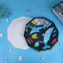 8PCS/Set Shark Tableware Cartoon Sea Animal Paper Plates Party Supplies
