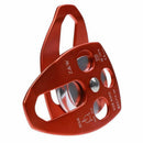 30kn Rope pulley great rea Simple / Double For Tree Climbing Lifting - One  K3G6