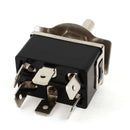 Vehicle6 Pin 3 Position On/Off/On DPDT Self-locking Switch 250V 15A