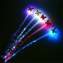 LED Colorful Butterfly Flashing Hair Braid Lights Up Party Xmas Z2G3 Wig Su D6O1
