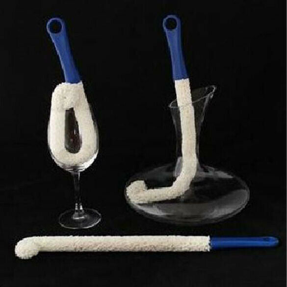 Soft Bendable Foam Wine Decanter Stemware Glasses Dust Cleaning Brush