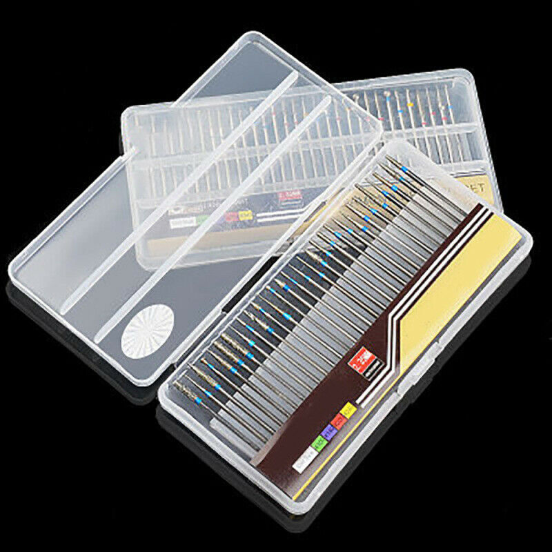 30Pcs/Set Diamond Nail Drill Bit For Art Nail Cuticle Manicure Pedicure To TIX