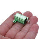 Green 10 Watt 50 Ohm 5% Aluminum Shell Wire Wound Resistor C5C6