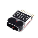 RC Lipo Battery Low Voltage 1-8S Buzzer Indicator Checker Tester LE Alarm D S0C8