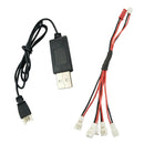 Multi Output Cable&2.0 Connector USB Charging Line for RC Wltoys V911 V922 H36