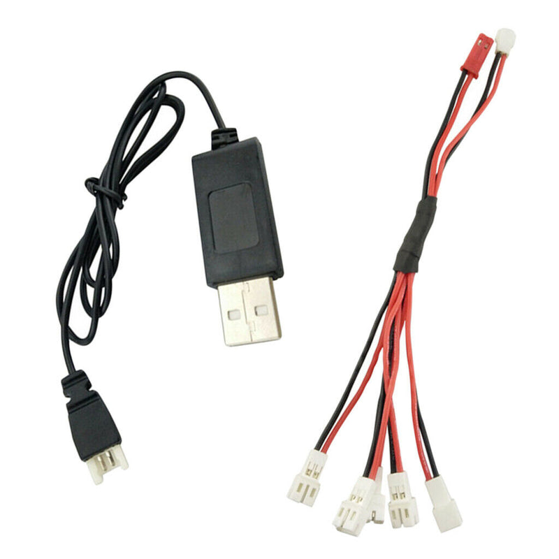 Multi Output Cable&2.0 Connector USB Charging Line for RC Wltoys V911 V922 H36