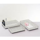 Mirrored Crystal Vanity Tray Decorative for Perfum, Jewelry Makeup 25x15x5cm