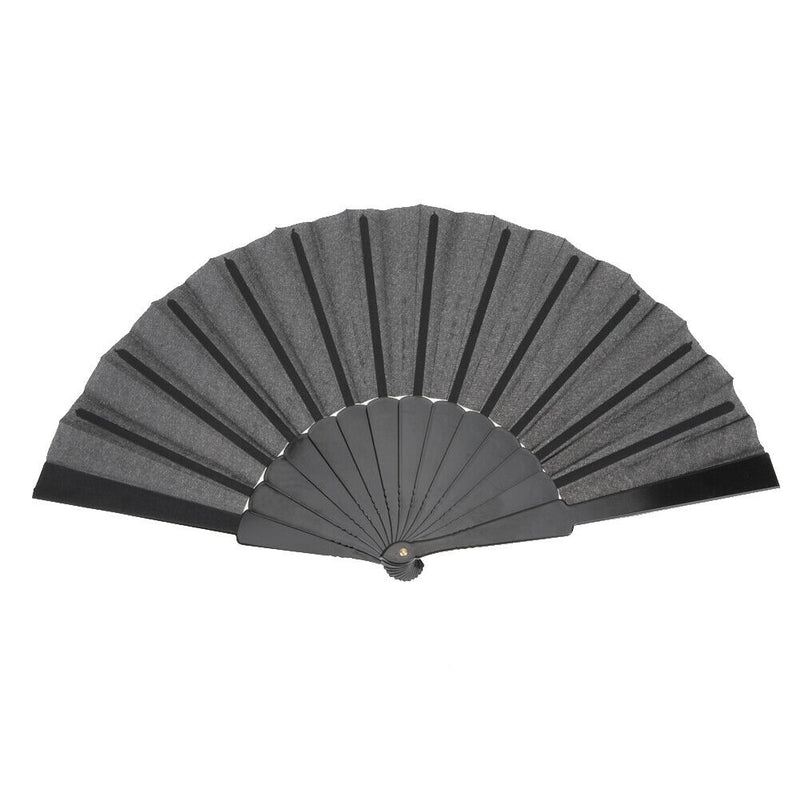 Black Folding Hand Fan 23cm Summer Portable Women Fan Craft Souvenir Decor