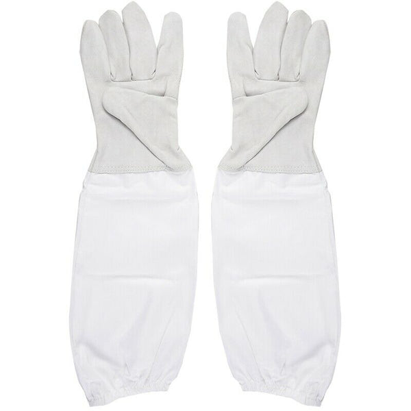 1 Pair of Gloves with Protective Sleeves ventilated Professional Anti Bee f