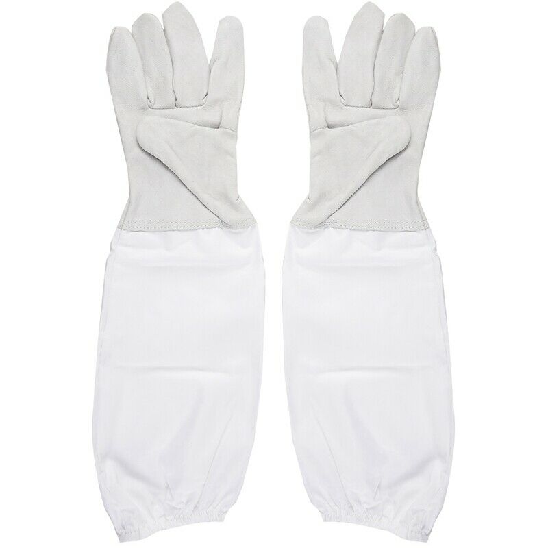 1 Pair of Gloves with Protective Sleeves ventilated Professional Anti Bee f