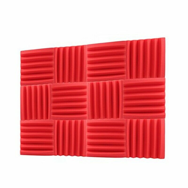 30X30X5Cm Soundproof Sponge,Six Slots Acoustic Foam Panel Stop Absorption S