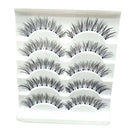 5Pair Natural Cross Eye Lashes Extension Makeup False Eyelashes Clear Band