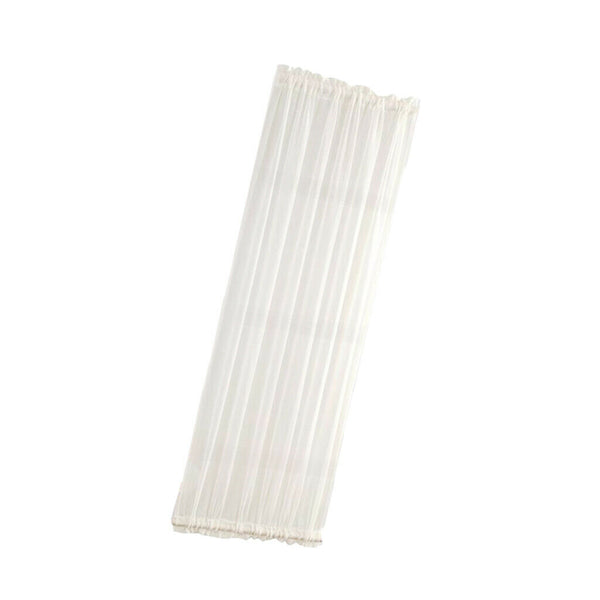 4 Pieces White 25x72 inch Home French Door Curtains Blackout Patio/Sliding