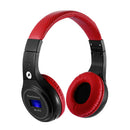 Bluetooth Headphones Headset Noise Cancelling Over Ear with Microphone Red