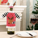 2Pcs Christmas Reindeer Sweater Wine Bottle Cover,Knitted Ugly Sweater Cove