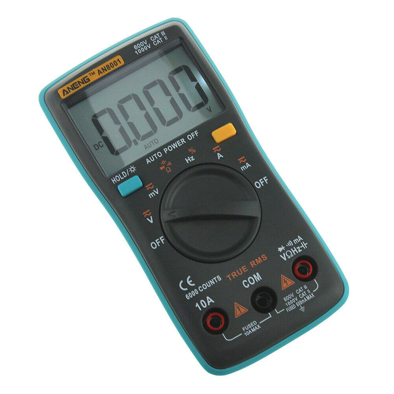 Digital Multimeter 6000 Counts Backlight AC/DC Ammeter Voltmeter Ohm Meter
