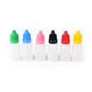 5pcs 10ml Empty Plastic Squeezable Dropper Bottles Eye Liquid Droppers Random M&