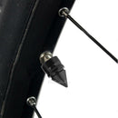 4pcs Cone Shaped Aluminum Auto Wheel Tyre Tire Valve Stem Caps Dust Cover Black
