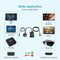 VGA To HDMI Output 1080P HD Audio TV AV HDTV Video Cable Converter Adapter W5S1