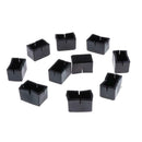 10pcs PVC Rectangle Furniture Leg Covers Caps No-slip Insert Floor Protector