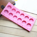 12 Cell Lollipop Silicone Mould Tray Candy Chocolate Cake Biscuit Baking Tool