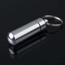 1pcs Waterproof Aluminum Pill Box Case Bottle Cache Drug Holder Keychain Co