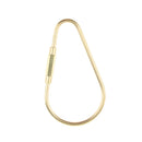 Durable Brass Screw Lock Keychain Ring Clip Tool Hook Clasp Small A shape