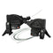 microNEW 3 x 7 Speed Mountain Bike Shifter Gear Lever Set with Shift Cables